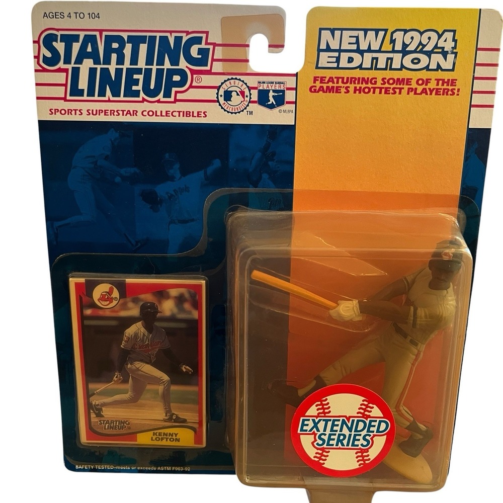 1994 Starting Lineup Kenny Lofton Cleveland Indian Action Figure Card MLB 5"
